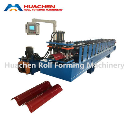 China Ridge Cap Tile Roll Membentuk Mesin Membuat