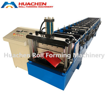 Produksi Atap Depan Metal Steel Roll Forming Ridge Cap Machine