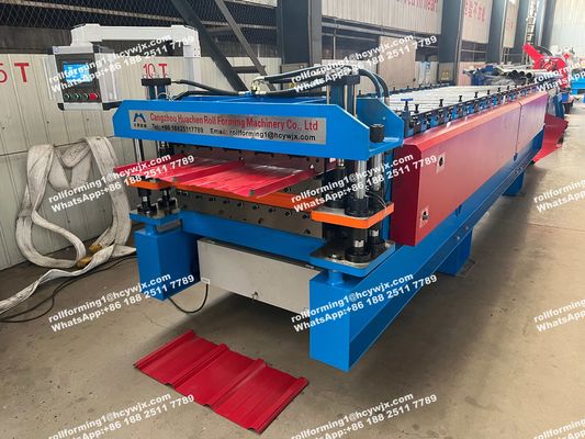 Mesin Pembentuk Gulungan Panel Atap Logam 20M/Min Lapisan Ganda Tipe Otomatis