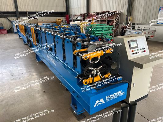 Mesin Pembentuk Gulungan Talang Air Bulat Untuk Pipa Turun Air Hujan / Pipa Air