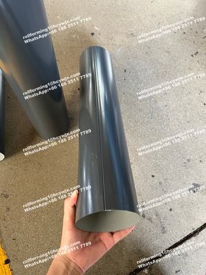 Mesin Pembentuk Gulungan Talang Air Bulat Untuk Pipa Turun Air Hujan / Pipa Air