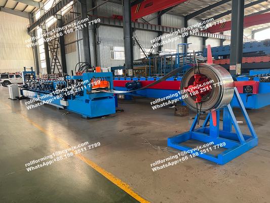 CZ Purlin Steel Sheet Roll Forming Machine Untuk Gudang