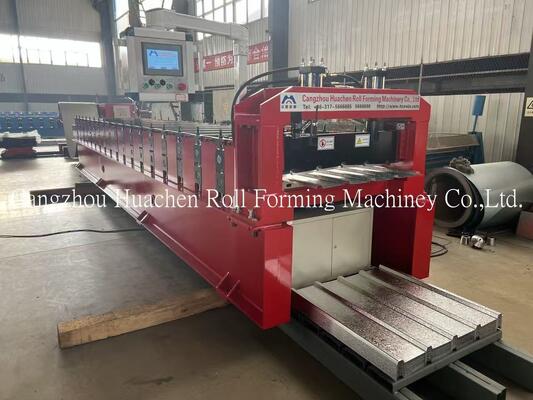 0-15m/min Kecepatan 18 Stasiun Chain Drive Roofing Sheet Roll Forming Machine untuk Konstruksi