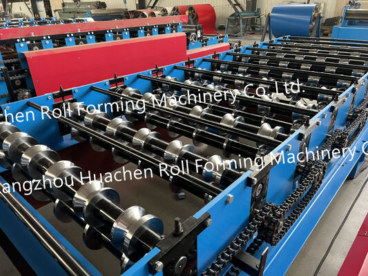 Trapezoid Roofing Tile Roll Forming Machine Standing Seam Roof Rolling