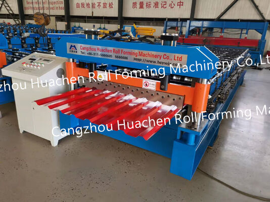 Struktur profil pelat baja mesin rolling floor forming, panel atap, panel dinding, atap