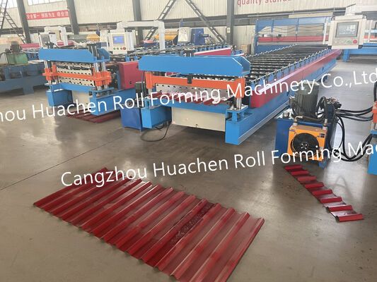 Ekspor Standar Steel Sheet Roof Tile dan Wall Panel Roll Forming Mesin Membuat