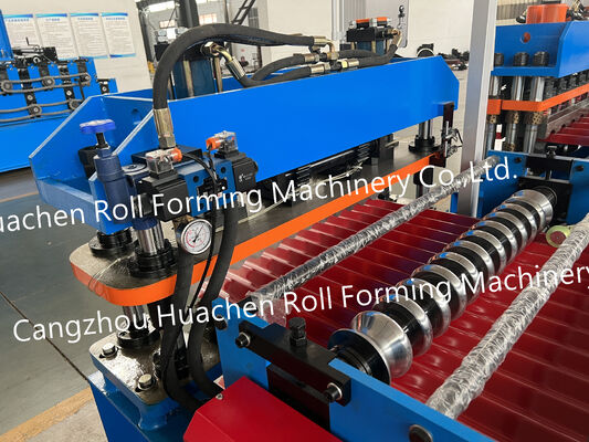 Metal Sheets Roofing Machine Mesin pembuatan ubin Mesin pembentuk gulung ubin atap bergelombang dan trapezoid