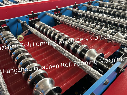 Metal Sheets Roofing Machine Mesin pembuatan ubin Mesin pembentuk gulung ubin atap bergelombang dan trapezoid
