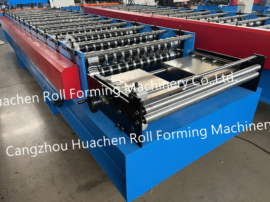 Metal Sheets Roofing Machine Mesin pembuatan ubin Mesin pembentuk gulung ubin atap bergelombang dan trapezoid