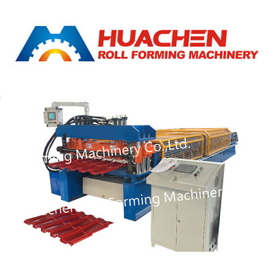 Metal Glazed Roof Tile Roll Forming Machine