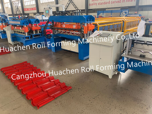 Metal Glazed Roof Tile Roll Forming Machine