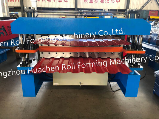 Mesin Roll Forming Lapisan Ganda Lembaran Atap Besi yang Disesuaikan