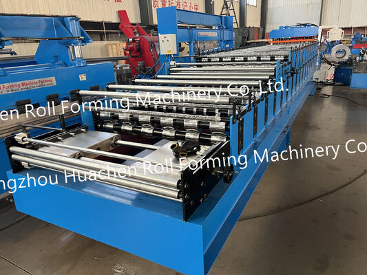 Wavering roll-forming machinery for roof panels and tile floors