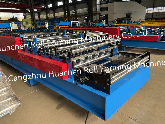 Mesin Pembuatan Lembar Baja Zinc Lantai Dua Lapisan Roof Roll Forming Machine