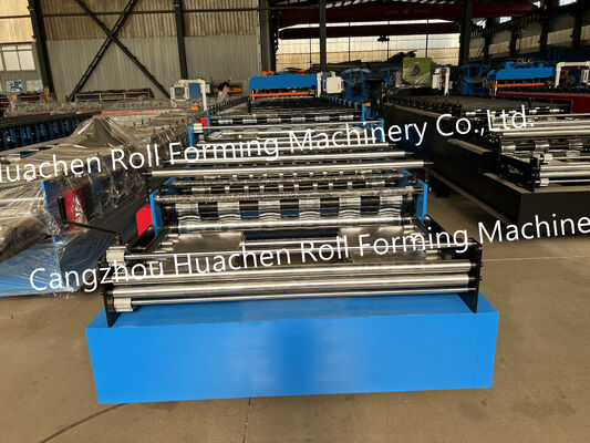 Mesin Pembuatan Lembar Baja Zinc Lantai Dua Lapisan Roof Roll Forming Machine