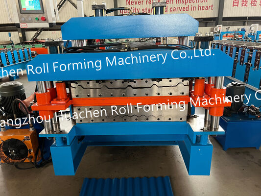 Lembaran Atap Logam Ubin Aluminium Mesin Produsen Lembaran Atap Terbaik Panel Dinding Lembaran Atap Lapisan Ganda Mesin Roll Forming Maquina De Planc