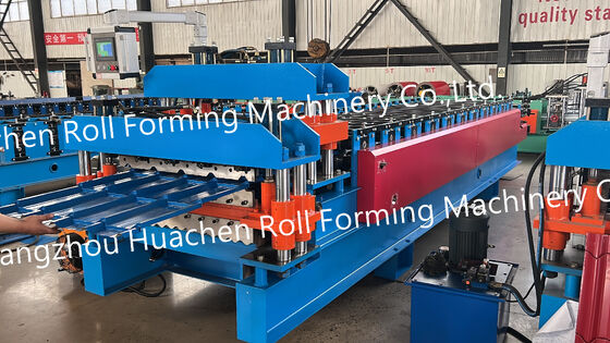 Lembaran Atap Logam Ubin Aluminium Mesin Produsen Lembaran Atap Terbaik Panel Dinding Lembaran Atap Lapisan Ganda Mesin Roll Forming Maquina De Planc