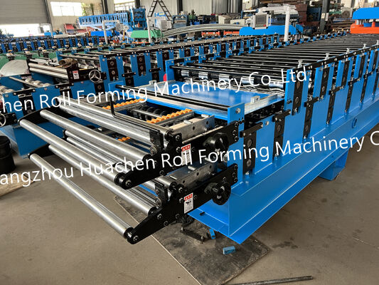 Lembaran Atap Logam Ubin Aluminium Mesin Produsen Lembaran Atap Terbaik Panel Dinding Lembaran Atap Lapisan Ganda Mesin Roll Forming Maquina De Planc
