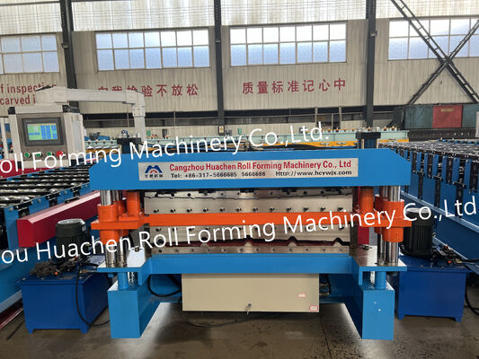 Pembuatan Lembaran Atap Bergelombang Logam Putai Mesin Roll Forming Genteng Baja Seng PPGI /PPGL /Gi/Gl
