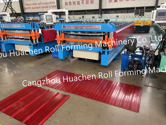 Mesin Roll Forming Lapisan Ganda Panel Multifungsi Berkualitas Tinggi Mesin Pembuat Lembaran Atap Seng Mesin Panel Atap