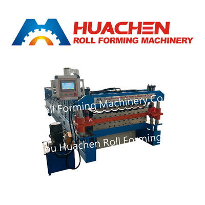 Metal Steel Roofing Sheet Roof Panel Roll Membentuk Mesin Membuat