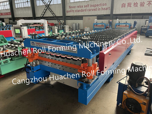 Metal Steel Roofing Sheet Roof Panel Roll Membentuk Mesin Membuat