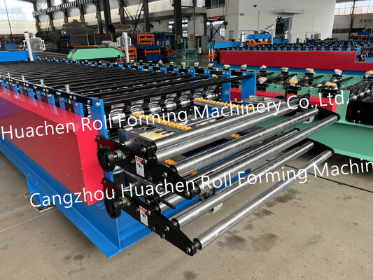 Metal Steel Roofing Sheet Roof Panel Roll Membentuk Mesin Membuat