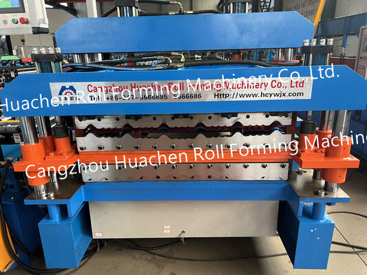 Penjualan Panas Mesin Roll Forming Lembaran Atap Besi Bergelombang Mesin Pembuat Ubin Baja
