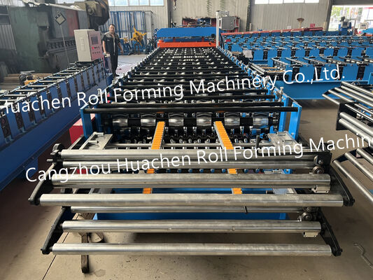 Penjualan Panas Mesin Roll Forming Lembaran Atap Besi Bergelombang Mesin Pembuat Ubin Baja