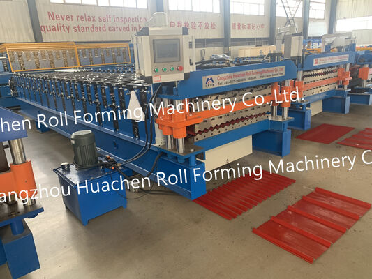 Outlet Double Layer Roof Tile Roll Forming Machine Dari Cina