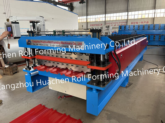 Daya tahan yang lebih tinggi Lembar bergelombang Bending Membuat Roll Forming Machine
