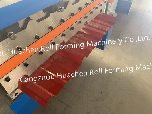 Mesin Membentuk Roll Lembar Logam Aluminium Atap Kaca yang Tepat Dimensi