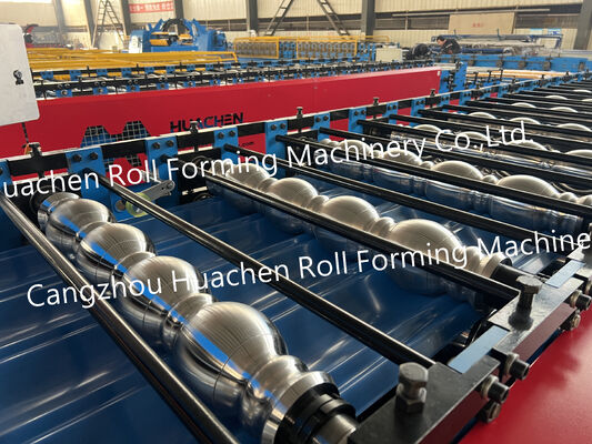 Mesin Roll Forming Ubin Mengkilap Lembaran Atap Otomatis Penuh