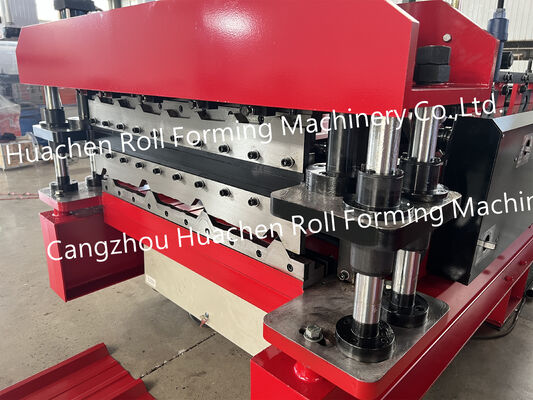 Mesin Membentuk Lembar Atap Trapezoidal Roll yang sepenuhnya otomatis untuk Panel Atap Logam