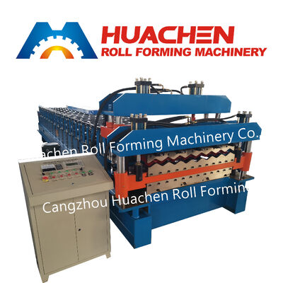 Pabrik Cina bergelombang panel atap logam sheet forming mesin