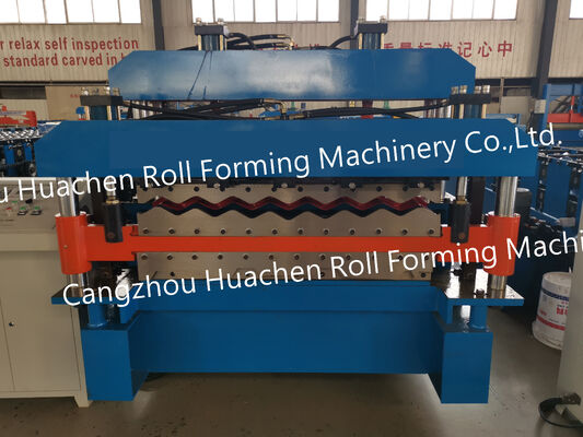 Pabrik Cina bergelombang panel atap logam sheet forming mesin