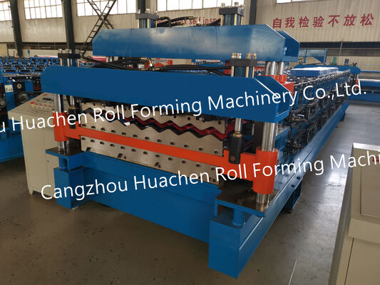 Pabrik Cina bergelombang panel atap logam sheet forming mesin