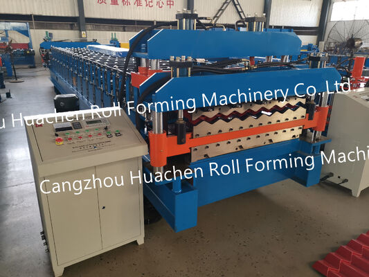 Pabrik Cina bergelombang panel atap logam sheet forming mesin