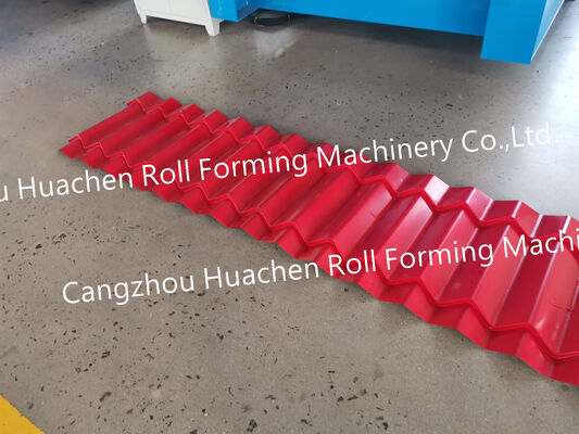 Pabrik Cina bergelombang panel atap logam sheet forming mesin