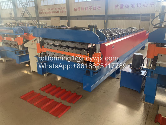 Rentang Panjang Tanpa Suara Double Layer Roll Forming Machine Kontrol PLC