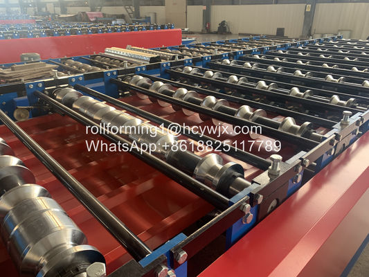 Rentang Panjang Tanpa Suara Double Layer Roll Forming Machine Kontrol PLC