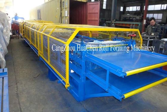 Siemens PLC Double Layer Roof Panel Roll Forming Machine Dengan Rol Keras Baja No.45