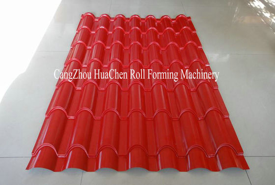 Andalucia Profile Color Steel Metal Glazed Tile Tile Roll Forming Machine