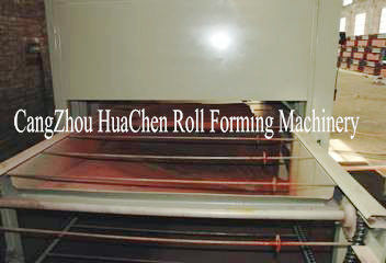 Stone Coated Metal Rood Tile Roll Forming Production Line High Capacity