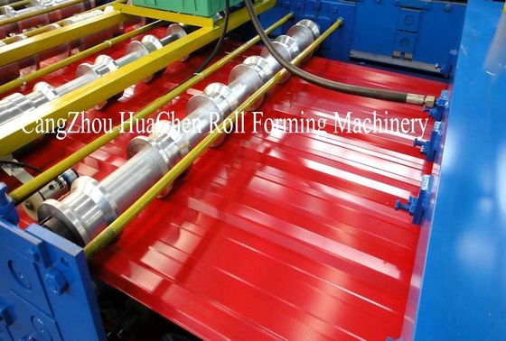 Chromadeck Roofing Sheet Roll Forming Machine Length Adjustable Hydraulic Cutting System