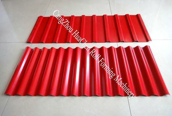 Roof Tile Sheet Roll Forming Machine 380V 50Hz 3 Phases 10/12 Rows