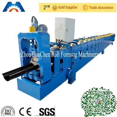 Rain Water Cr12 Gutter Roll Forming Machine , Steel Sheet Bending Machine
