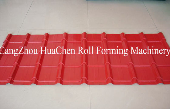 Cr 12 Rollers Step Tile Cold Roll Forming Machine 380V 50Hz 3 Phases