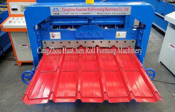 Cr 12 Rollers Step Tile Cold Roll Forming Machine 380V 50Hz 3 Phases