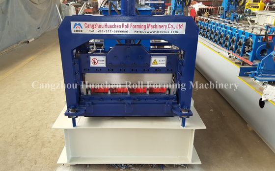 24 Roller Station Steel Roofing Profile Roll Forming Machine with Chain Drive